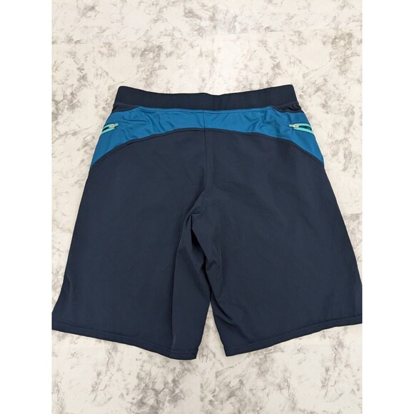 Hylete Board Short Large Men's Drawstring Above Knee Blue 11" Inseam Pocket - Picture 3 of 5